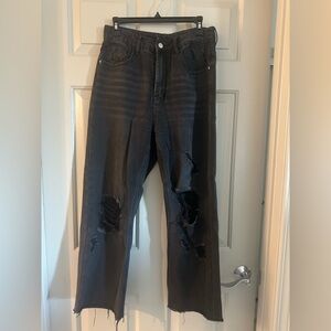 SHEIN Black Denim Pants